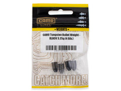 CAMO Tackle Poids Balle Tungstène NOIR