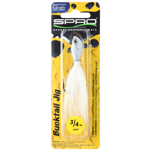 Spro Bucktail Jig Blanc
