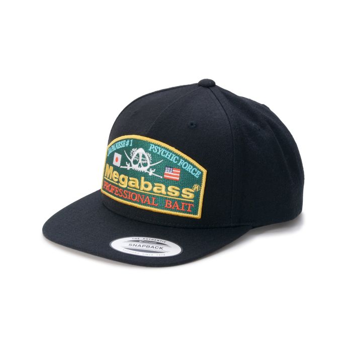 Megabass Casquette Snapback Psychic Noir/Vert