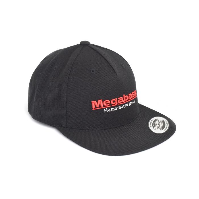 Casquette Snapback classique Megabass Noir/Rouge