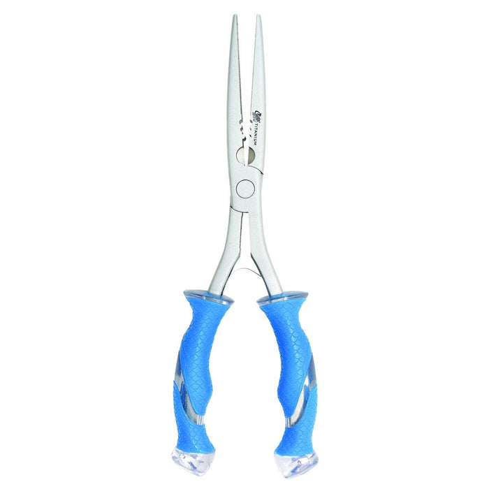 Pince à dégorgeoir longue en acier inoxydable avec finition titane de Cuda Tools