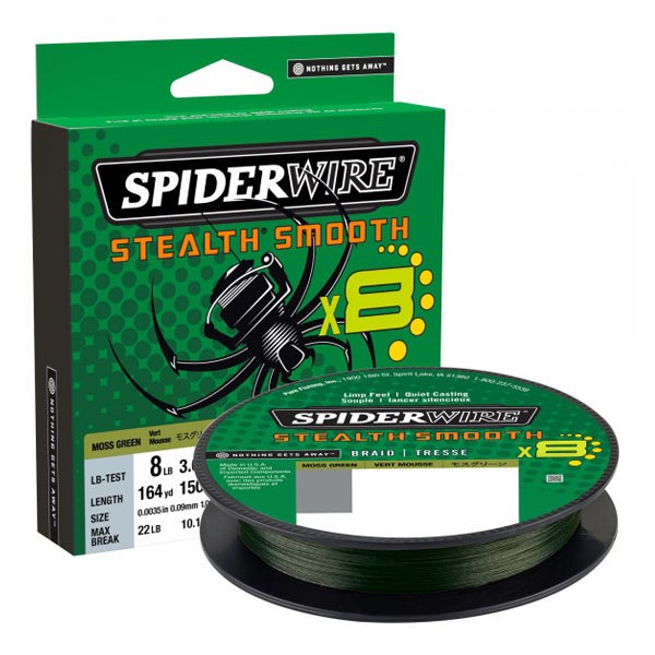 SpiderWire Stealth Smooth 8 Vert Mousse 150 m