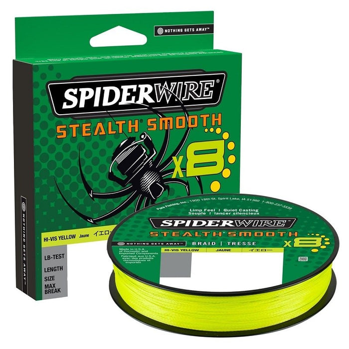 SpiderWire Stealth Smooth 8 Jaune Haute Visibilité 150 m
